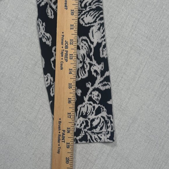 Lauren Ralph Lauren Dress Floral Print Cowl Neck Light Navy Stretch Size 10 NWT - Picture 8 of 10